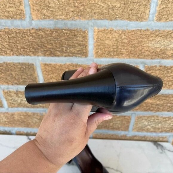 Gucci gray/black heels size 10B - Picture 3 of 10